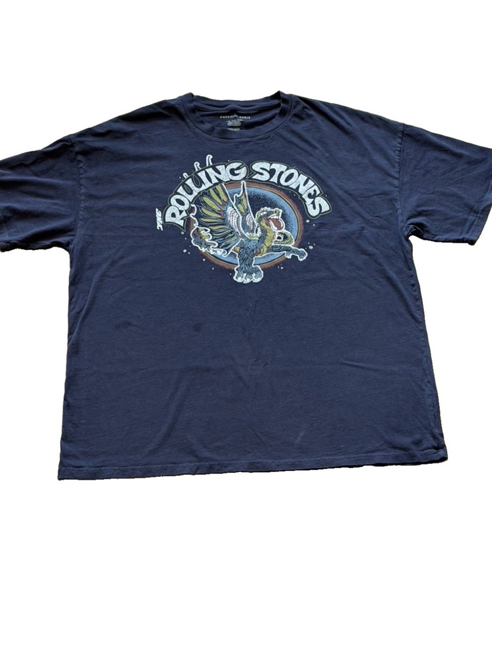 the Rolling Stones Navy Graphic Short Sleeve Tee
